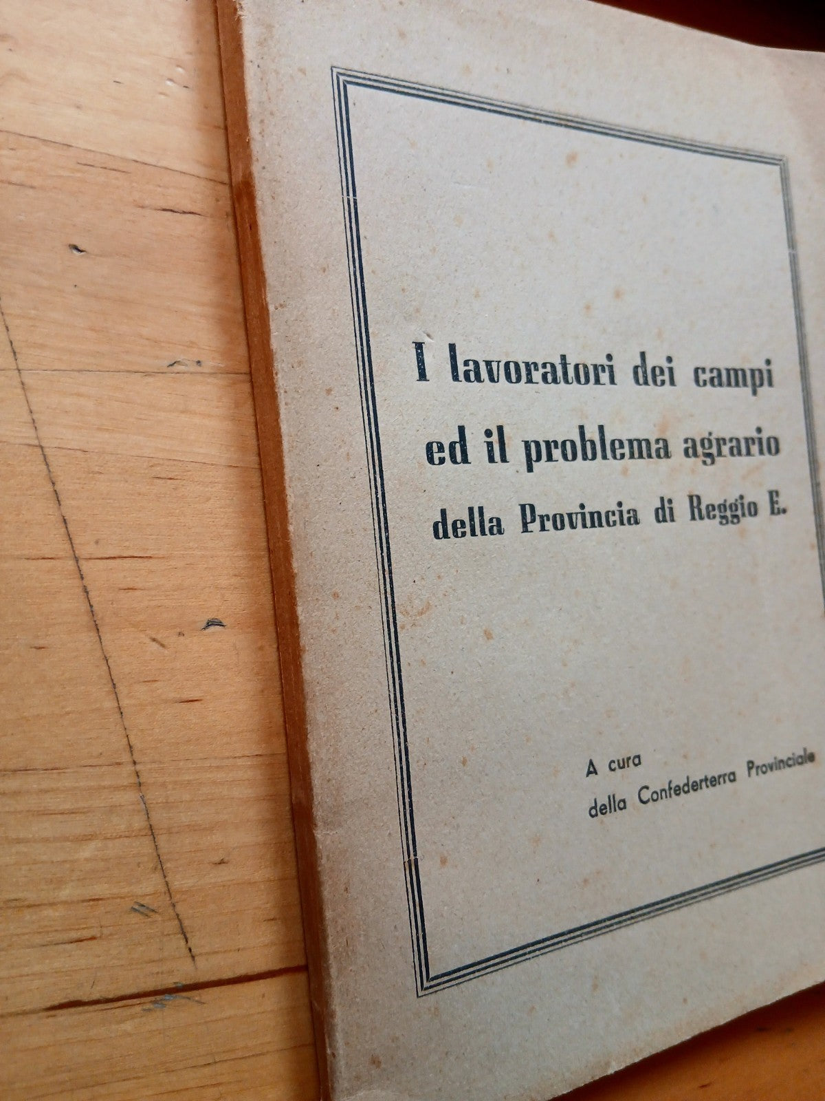 I lavoratori dei campi ed il problema agrario della provincia di Reggio Emilia