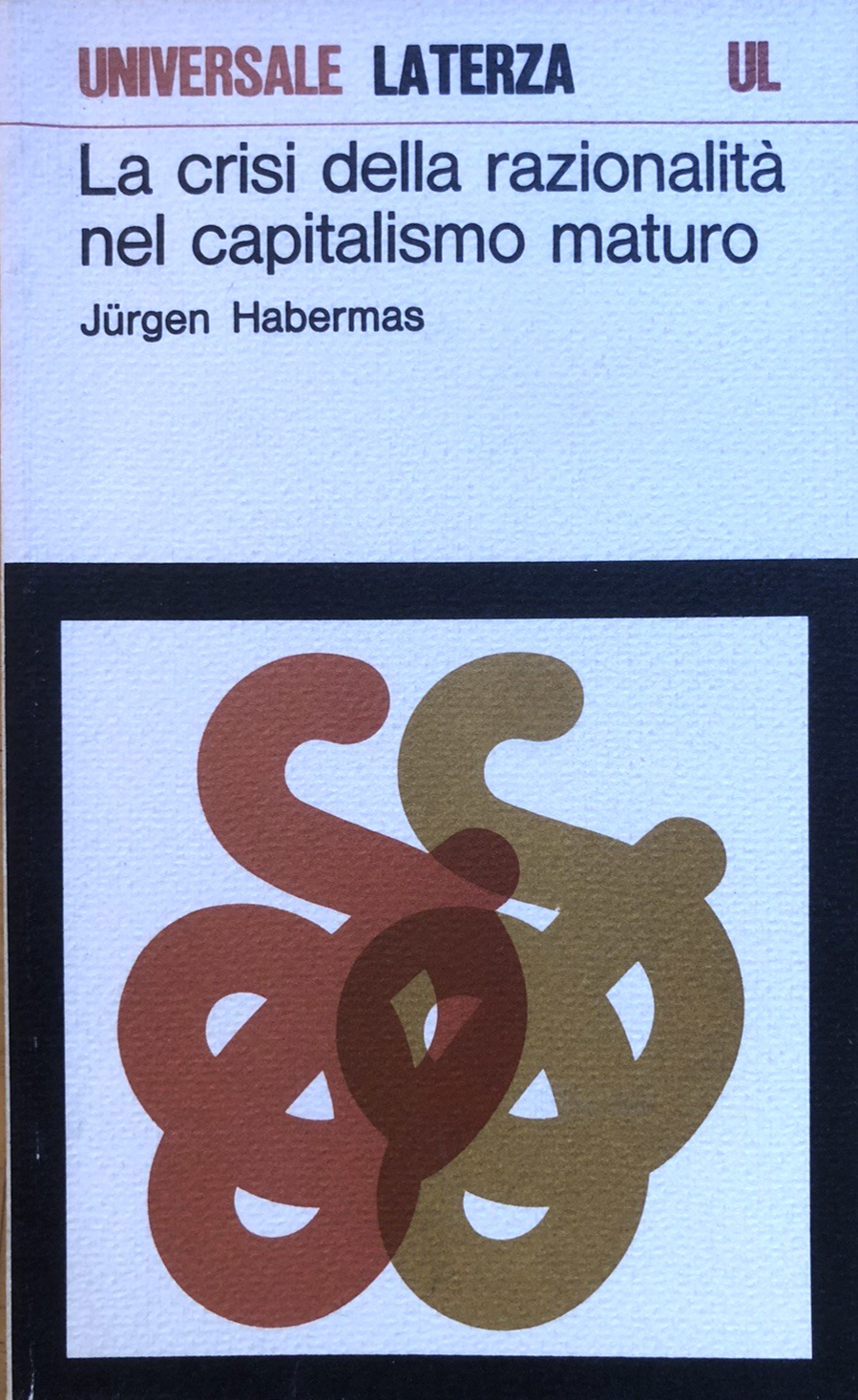 La crisi della razionalità nel capitalismo maturo, Jurgen Habermas. Laterza 1979