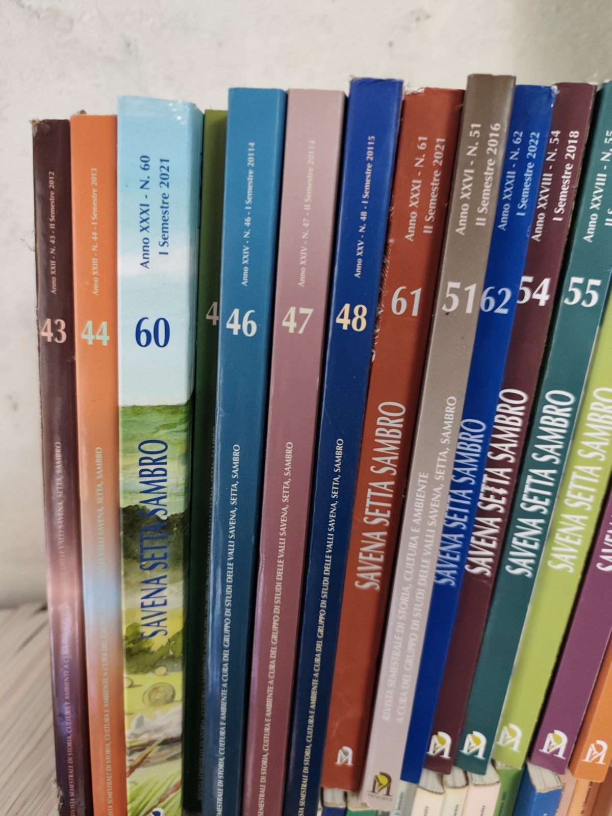 Savena Setta Sambro Rivista Lotto di 58 VOLUMI  ritiro zona Bologna o Spedizione
