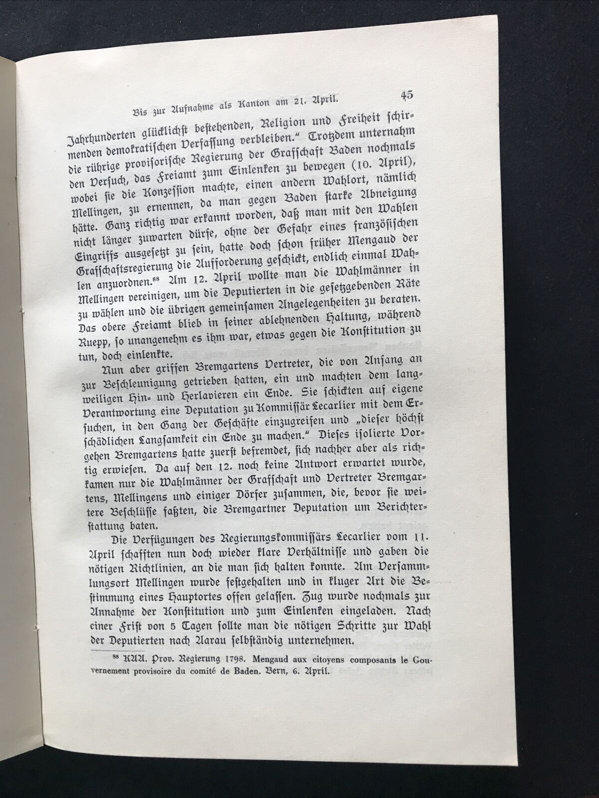 Argovia, Jahresschrift der historischen Gesellschaft des Kantons Aargau XLVI ban