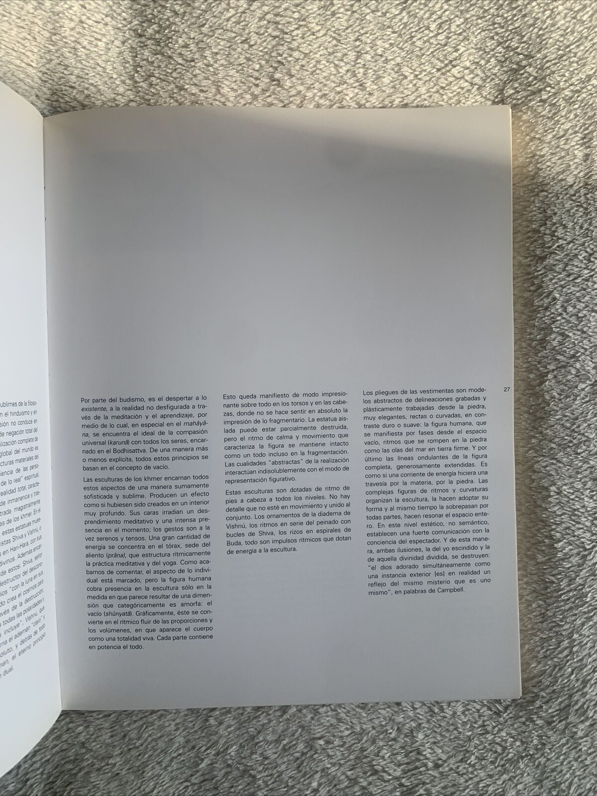 LA ESPIRITUALIDAD DEL VACÍO. Fundación Bancaja 2001. Matthias Bärmann