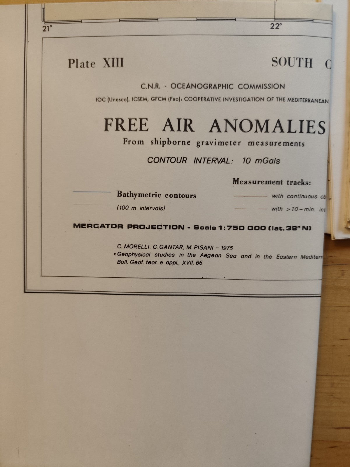 Cartografie geologia tettonica geofisica batimetria Italia, 27 ampie cartografie