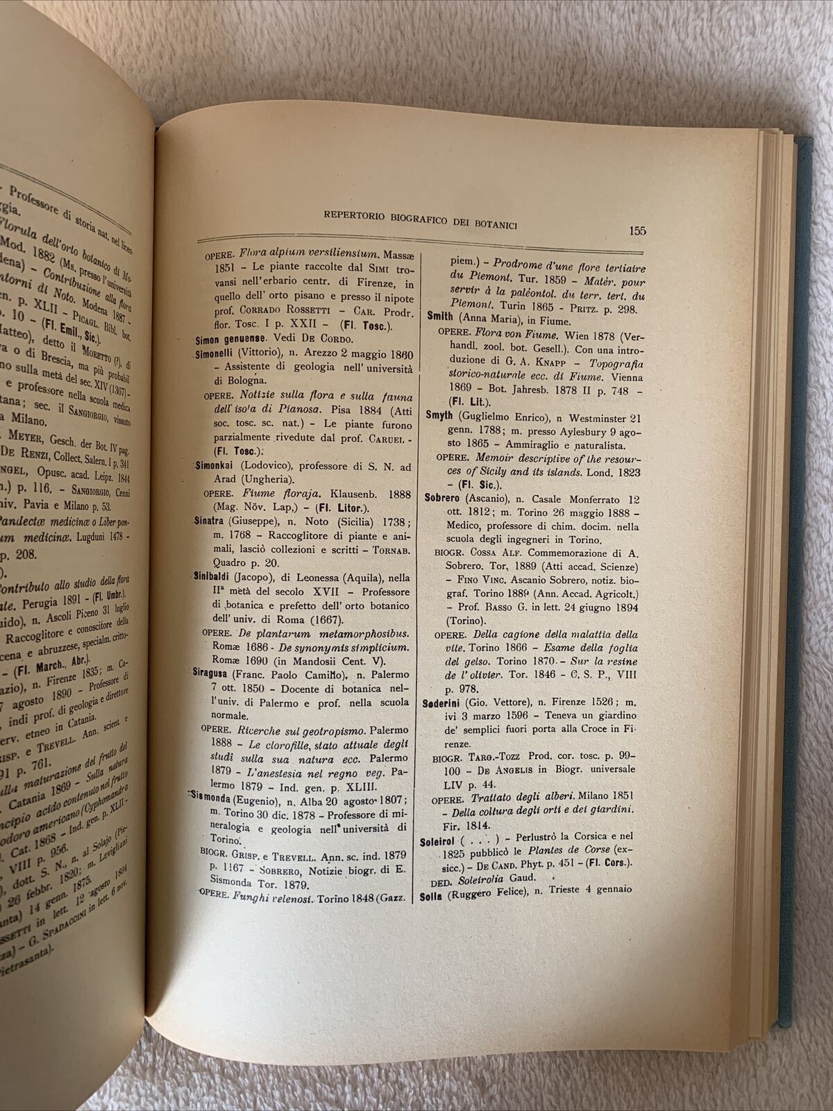 LA BOTANICA IN ITALIA - Pier Andrea Saccardo. Forni Editore, Ristampa del 1971