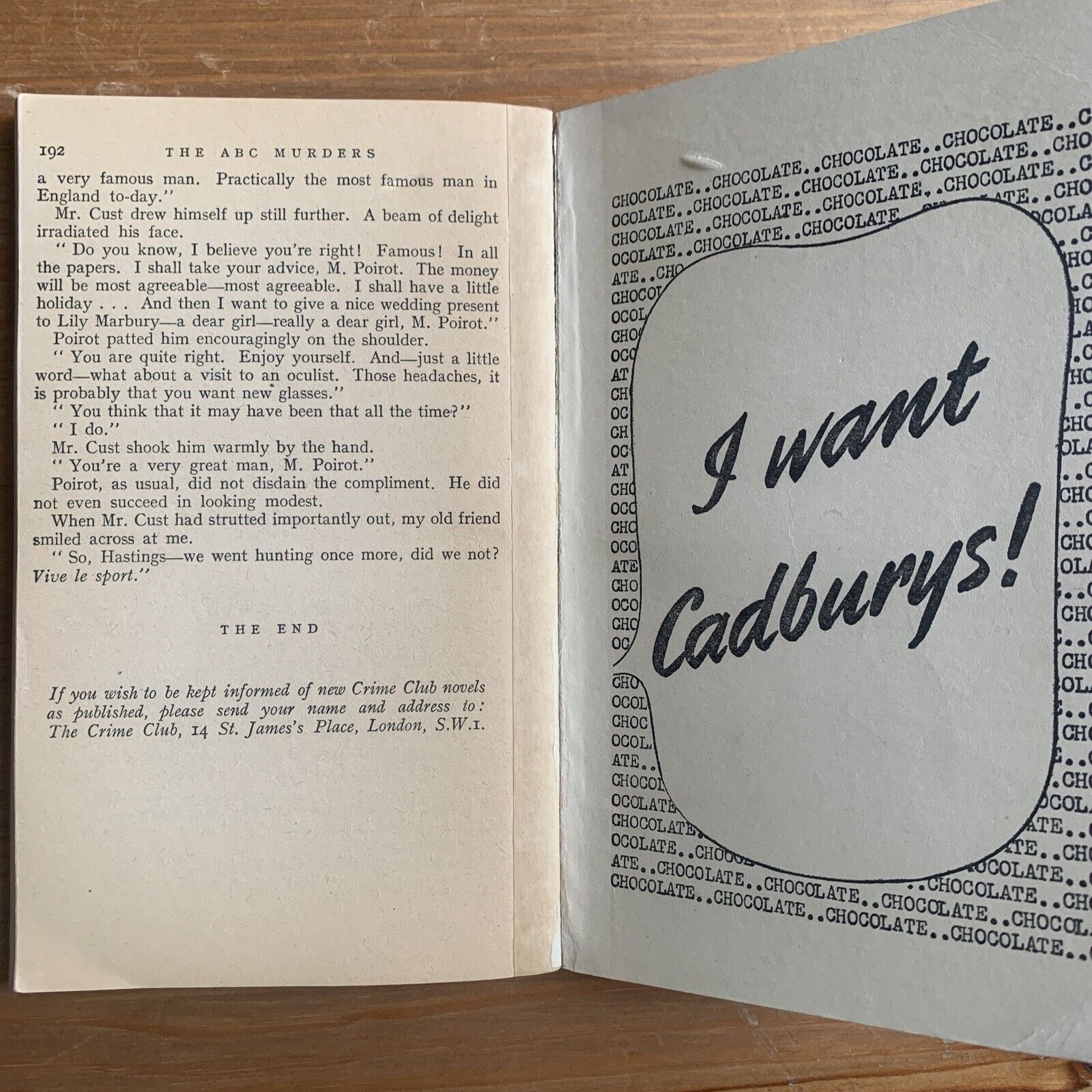 THE ABC MURDERS - AGATHA CHRISTIE, The Crime Club #