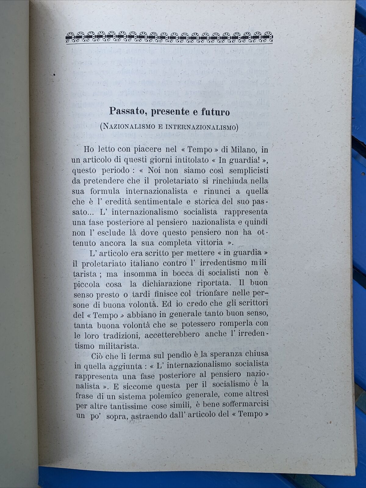 LA VITA NAZIONALE - ENRICO CORRADINI 1907 **RARO autografato dall'autore** #