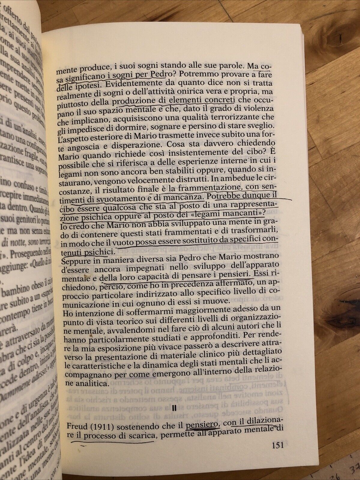 FUNZIONI ANALITICHE STATI PRIMITIVI DELLA MENTE PSICOPATOLOGIA, F. BORGOGNO