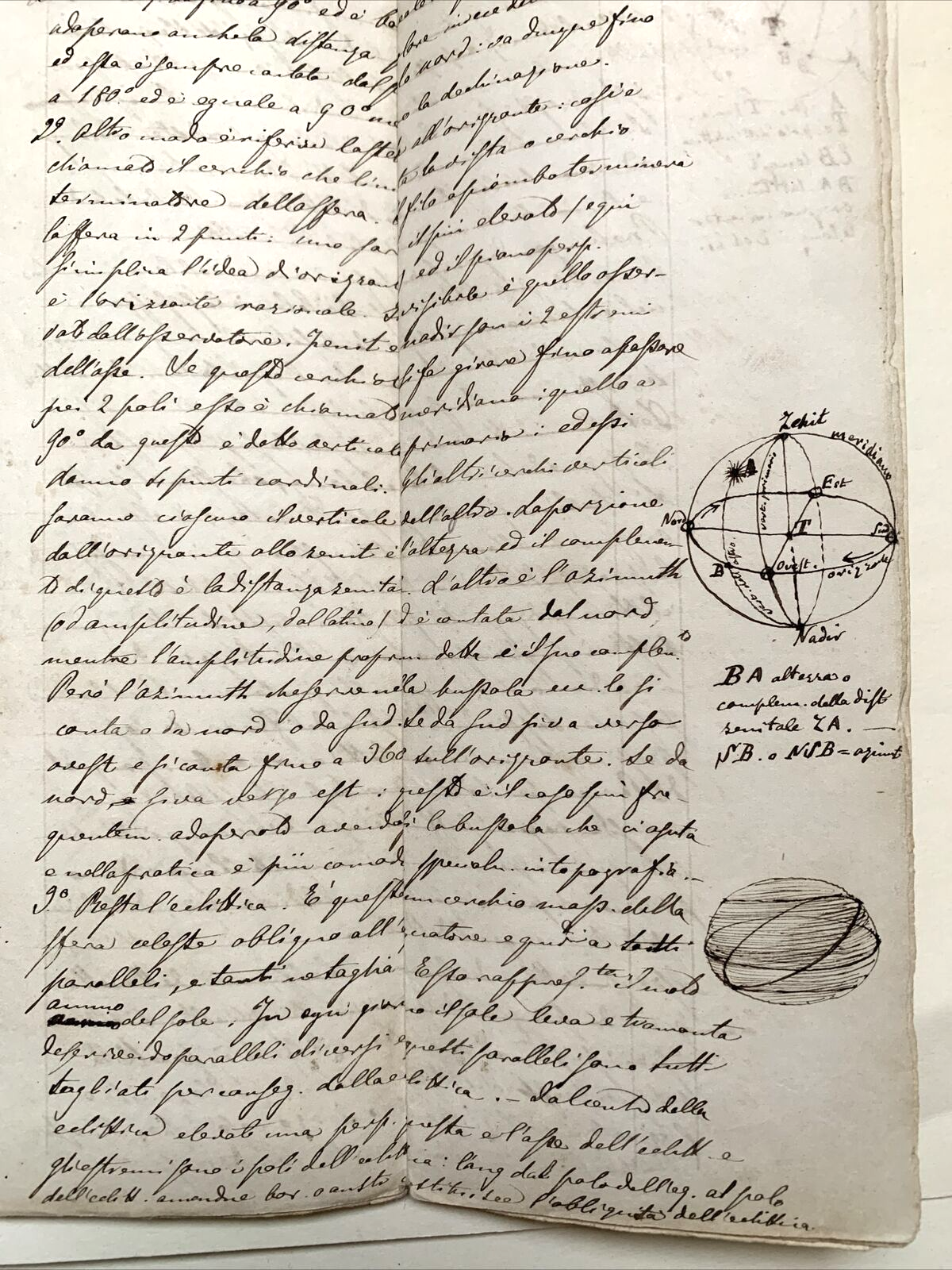 GOBBI BELCREDI Università Pavia 1876, Appunti di suo studente GEODESIA TEORETICA