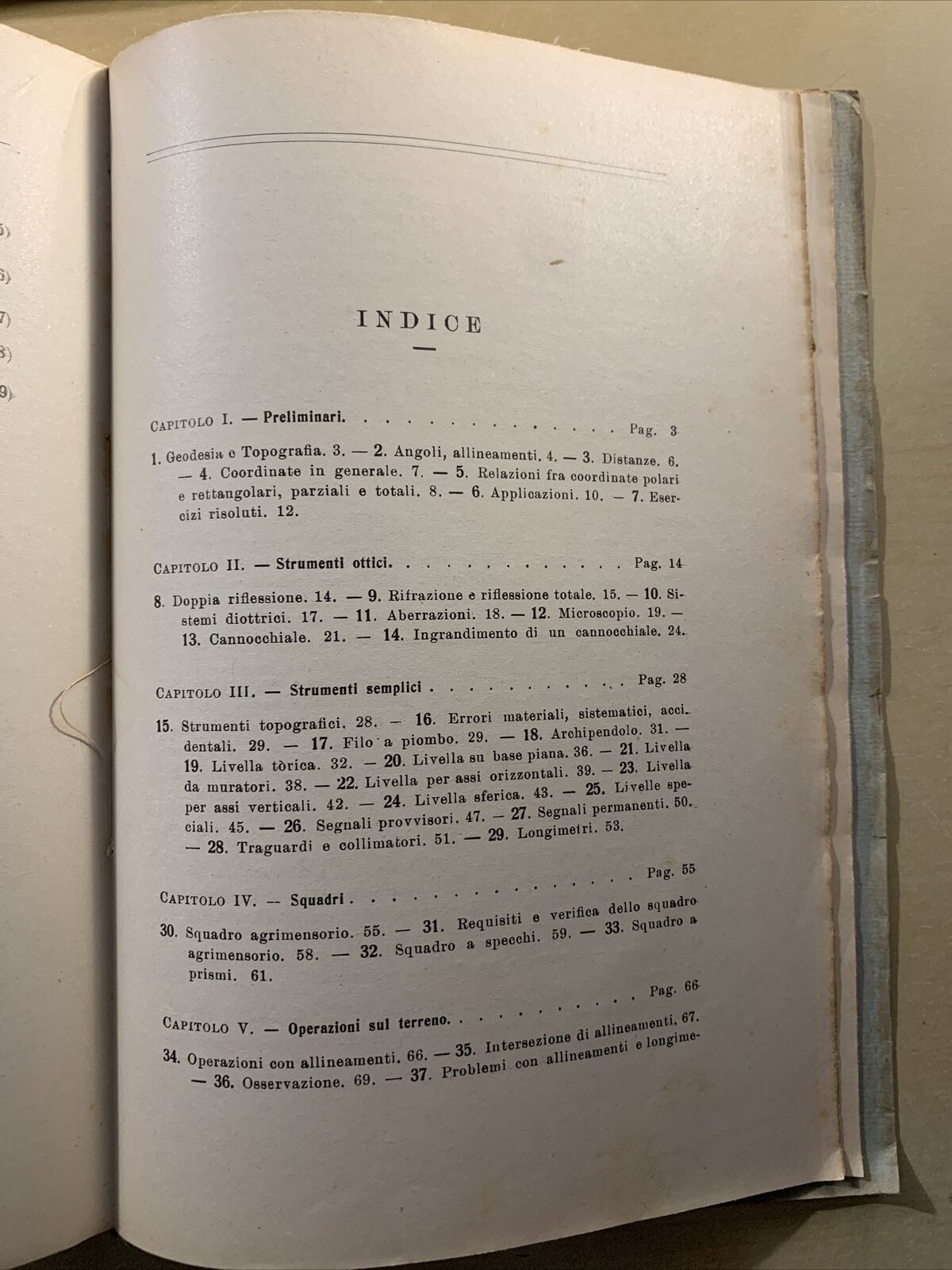 GEOMETRIA SUL TERRENO - breve corso di topografia. Emilio Cardea 1939 #