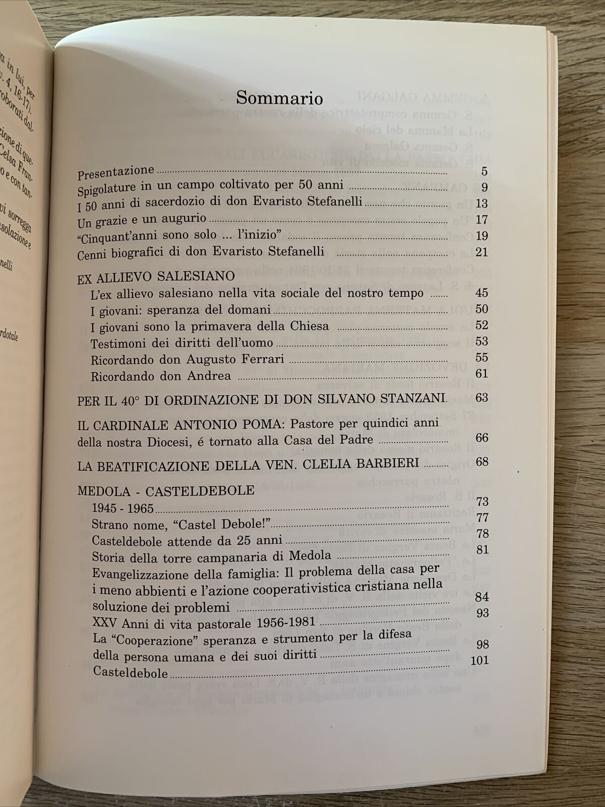 Spigolature nei cinquant' anni di sacerdozio, Stefanelli d. Evaristo 2001