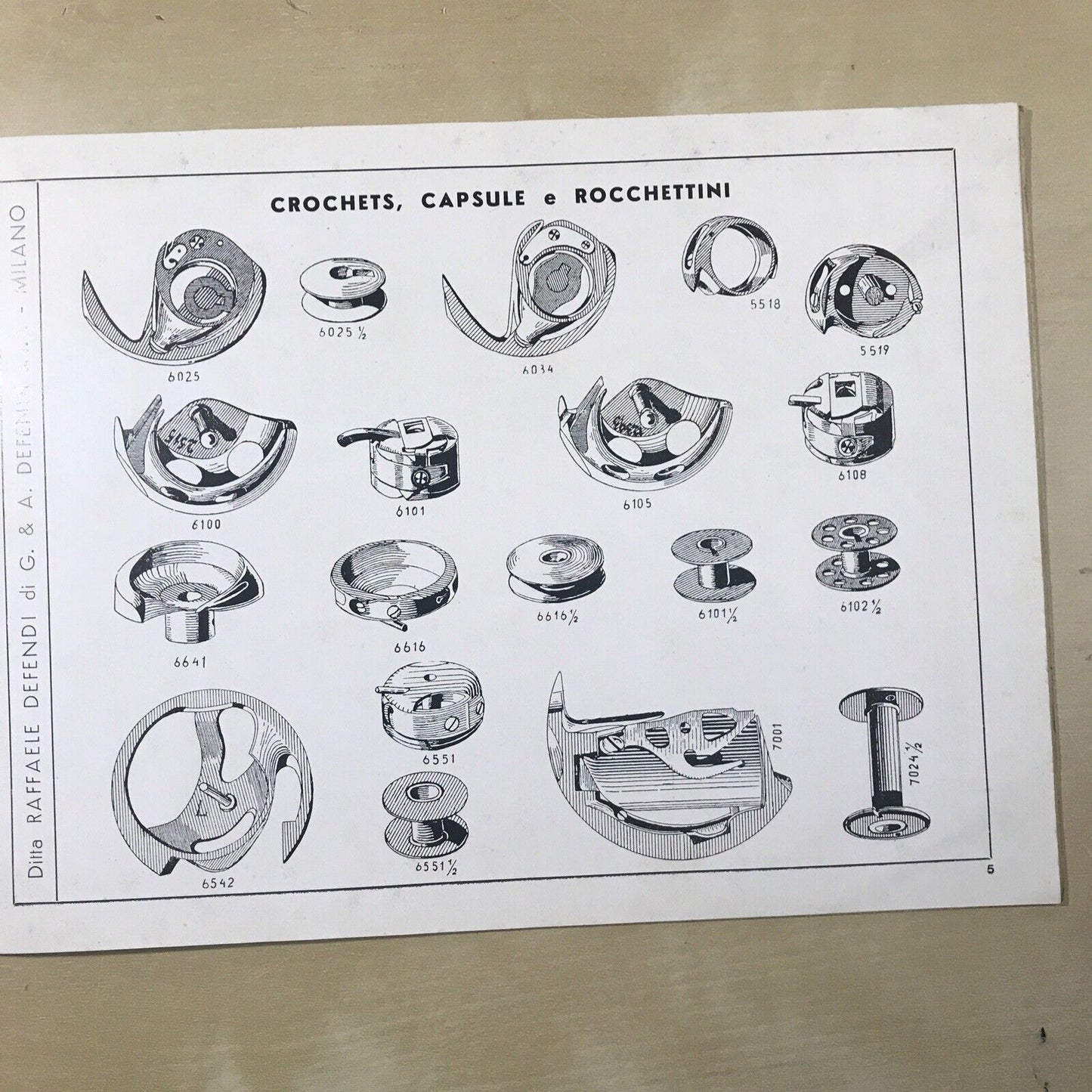 CATALOGO macchine da cucire - maglieria, DEFENDI catalogo n. 86