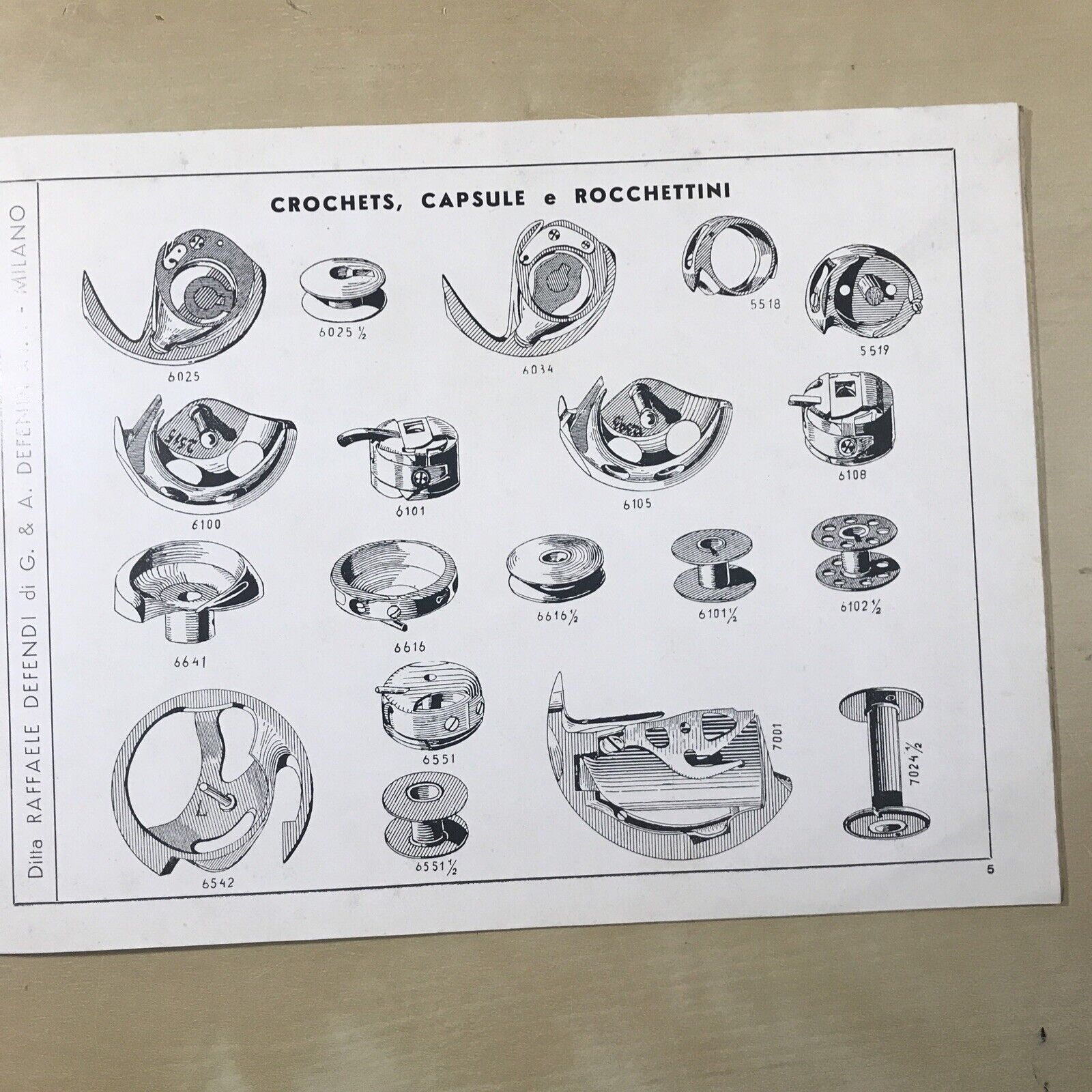 CATALOGO macchine da cucire - maglieria, DEFENDI catalogo n. 86