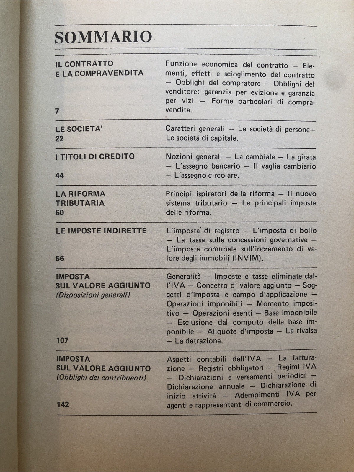 Elementi di diritto commerciale e di legislazione tributaria ENA SARCO 1978