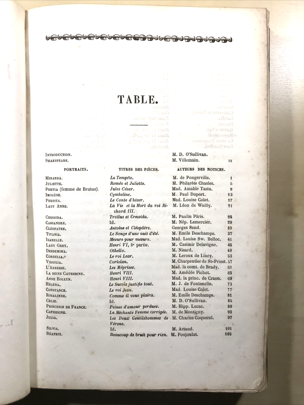 FEMMES DE SHAKSPEARE galerie, Dufour et Mulat èd., 45 portraits collection #