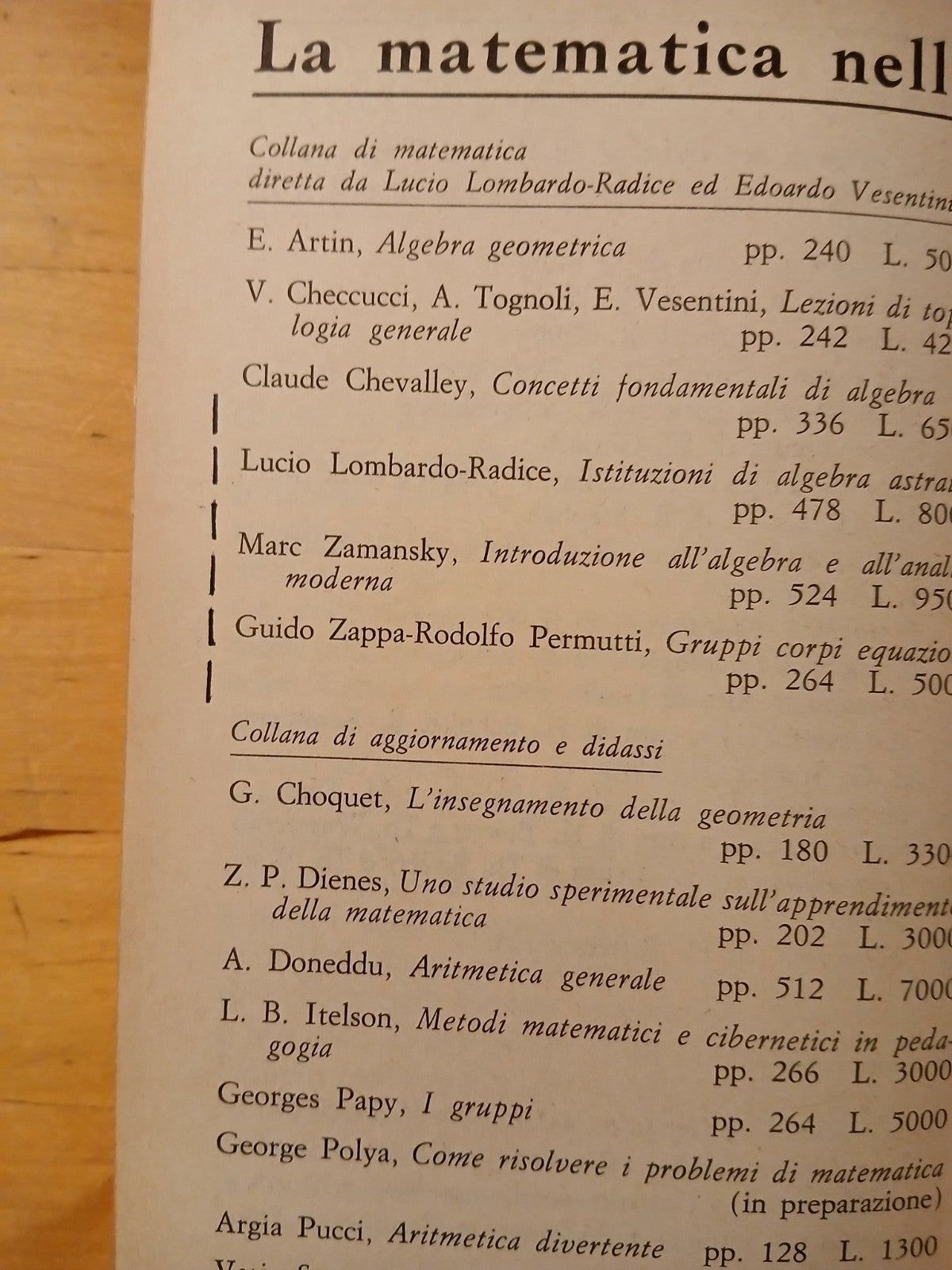 Matematica 2 - Enciclopedia Feltrinelli - Heinrich Behnke - Tietz 1968