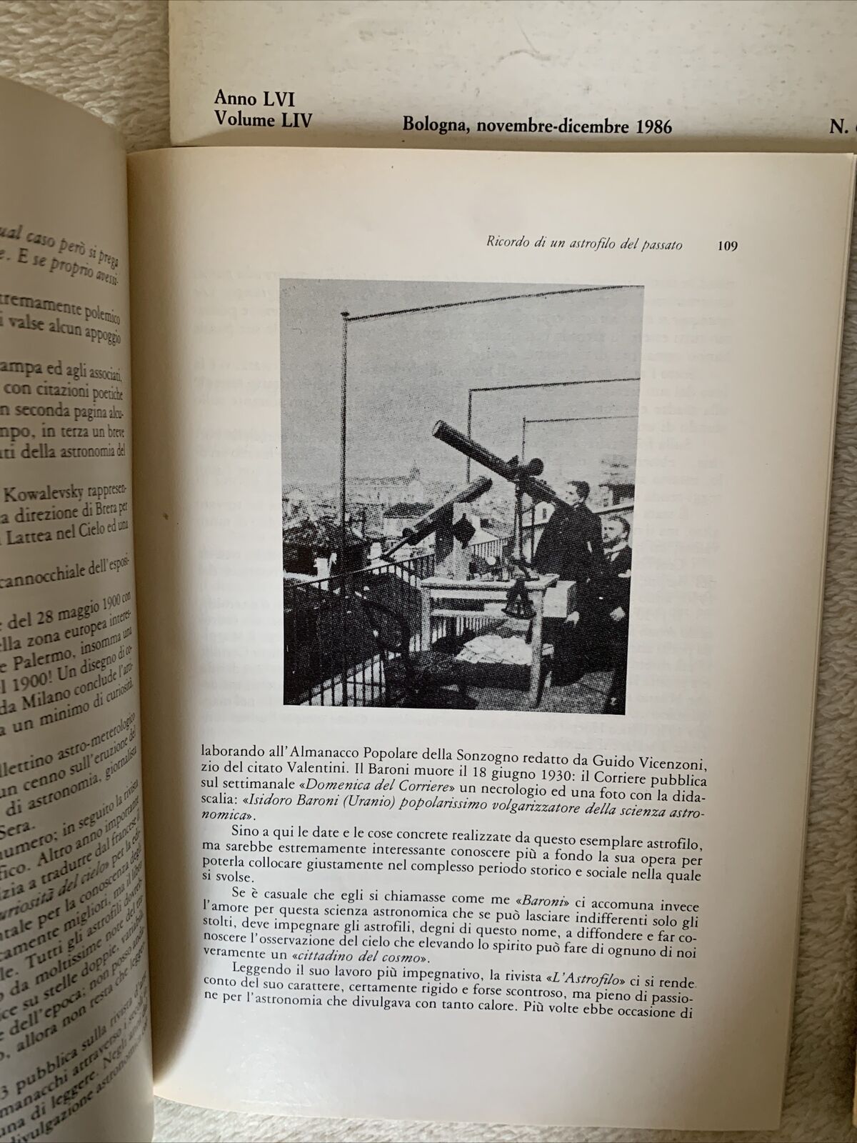 COELUM rivista di astronomia. Osservatorio astronomico universitario di Bologna