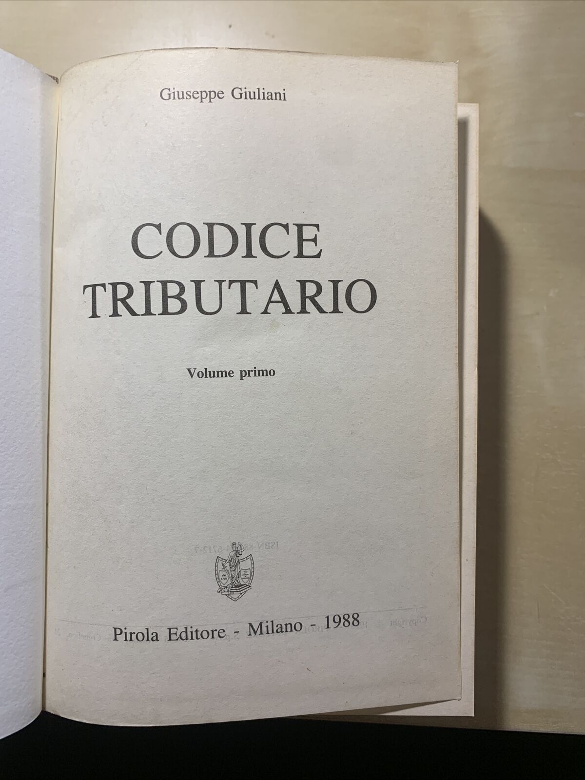 CODICE TRIBUTARIO, G. Galliani, Pirola Editore - 2 volumi 1988 #