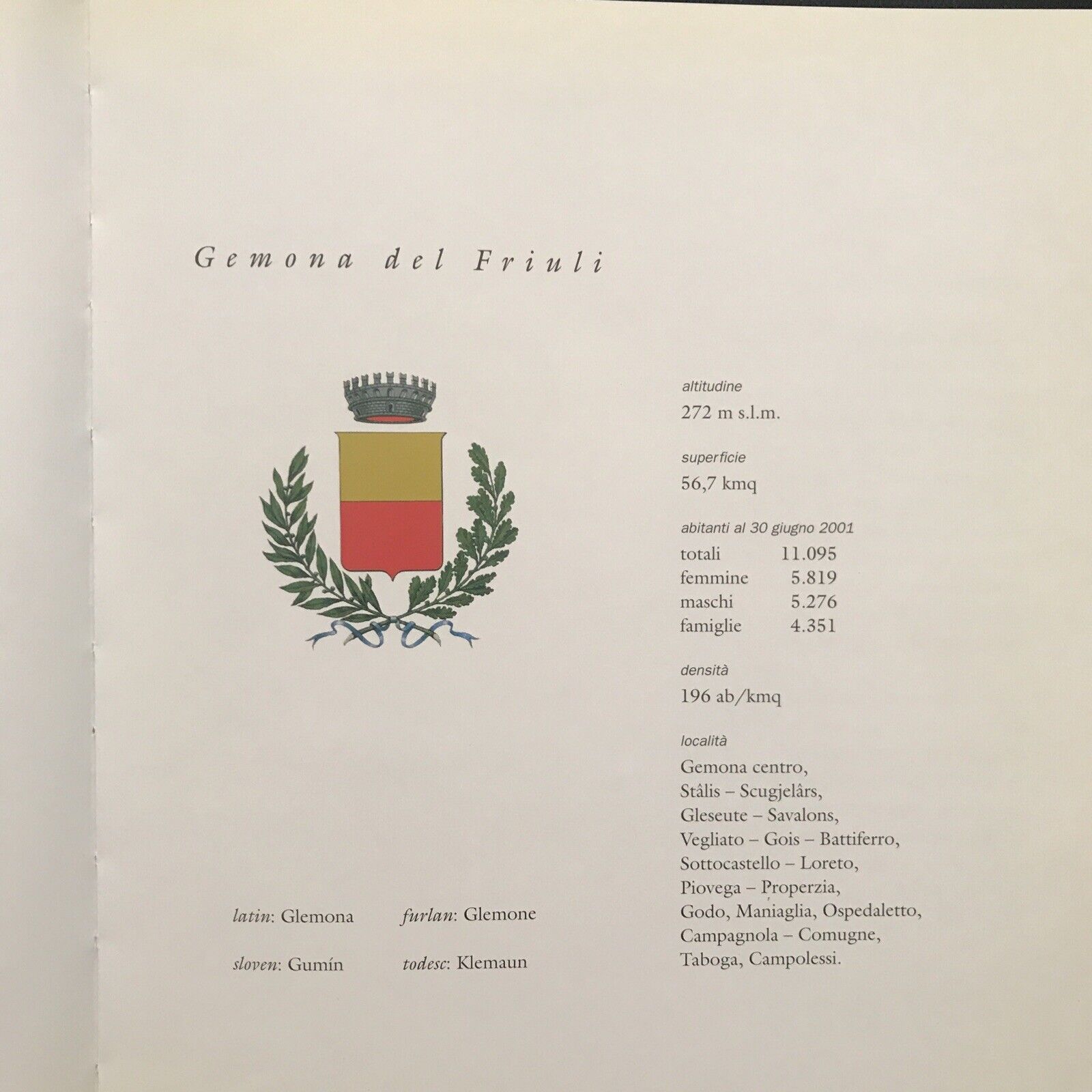 GLEMONE, Enos Costantini, GEMONA DEL FRIULI storia territorio