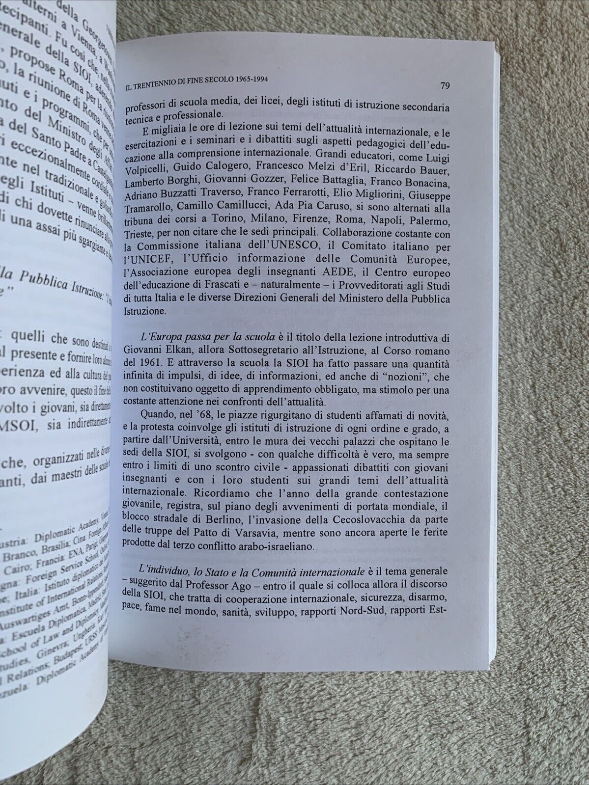 I 60 anni della SIOI cronache e memorie. Marina Cerne, editoriale scientifica
