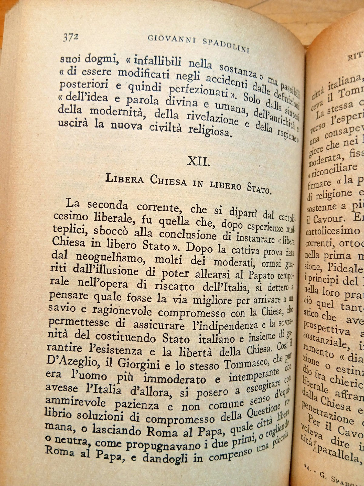 Ritratto dell'Italia moderna - Giovanni Spadolini, Vallecchi editore 1948