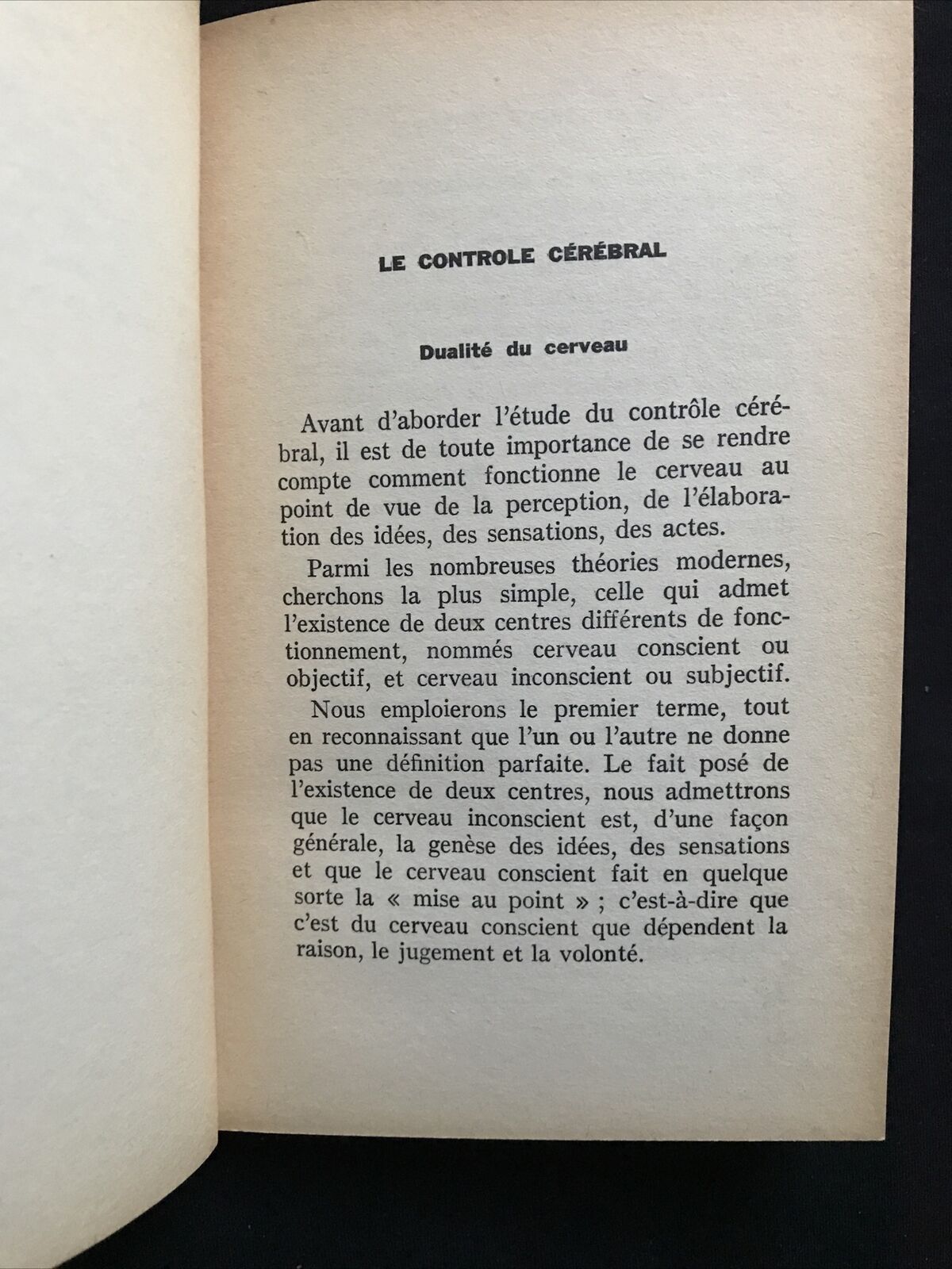 Traitement des Psychonévroses, Dr Roger VITTOZ, J.B. Bailliére et fils ed. 1967