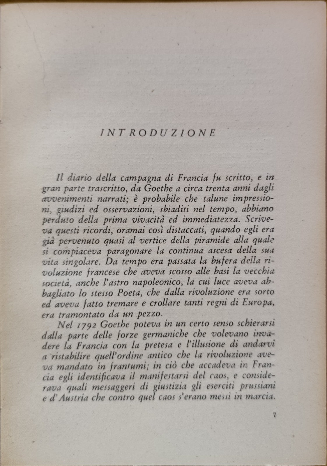 Campagna di Francia - Wolfango Goethe, Antonioli ed. 1945