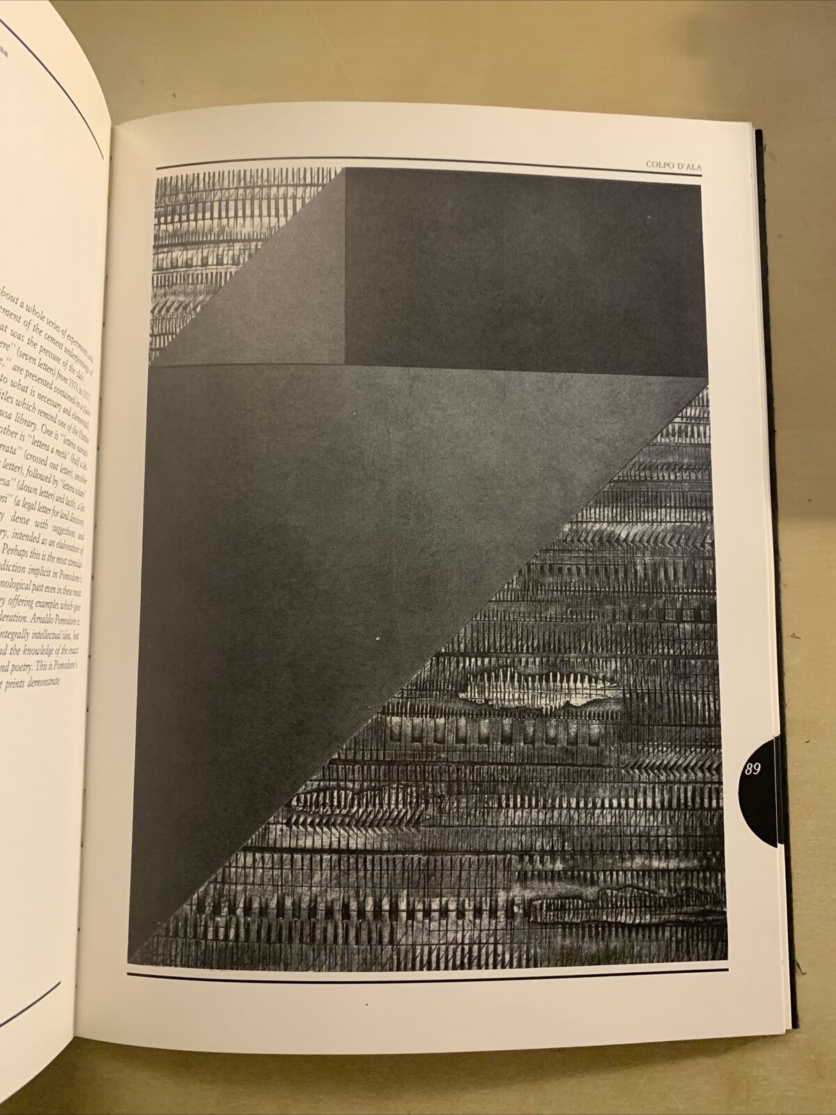 ARNALDO POMODORO - COLPO D'ALA 1988