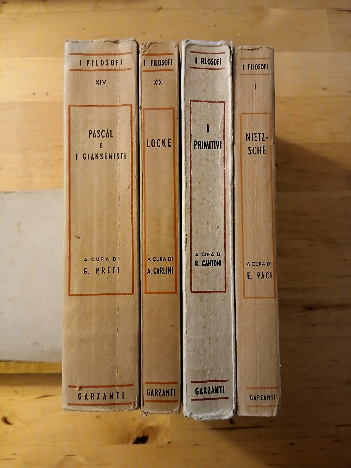 I Filosofi - Garzanti Filosofia. Pascal, Locke, Nietzche, I primitivi - anni '40