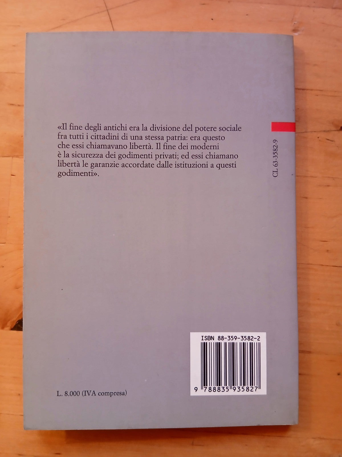 Discorso sulla libertà degli antichi paragonata a quella dei moderni - Constant