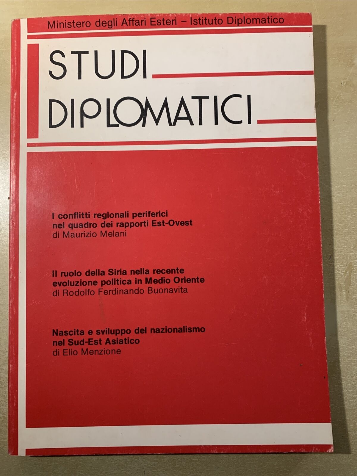 STUDI DIPLOMATICI - Ministero degli affari esteri. Istituto diplomatico 11 voll