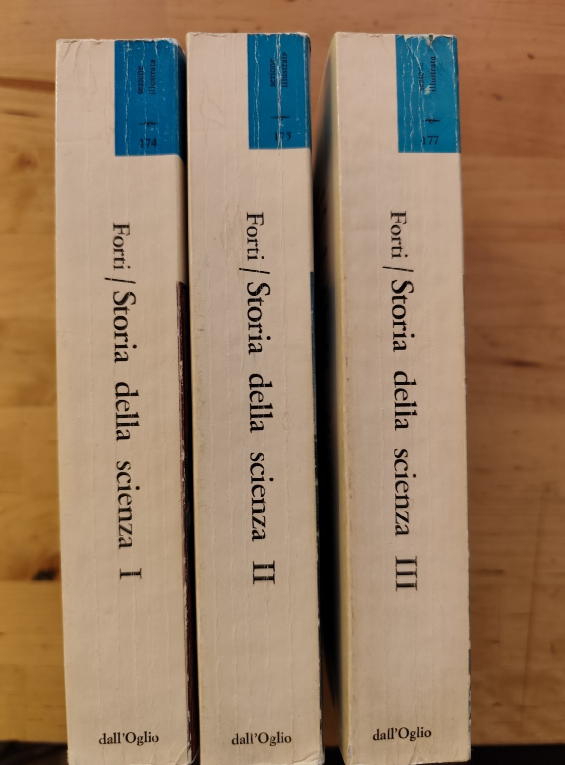 Storia della scienza Umberto Forti I corvi Dall'Oglio 3 voll. 1968 vol 1, 2, 3