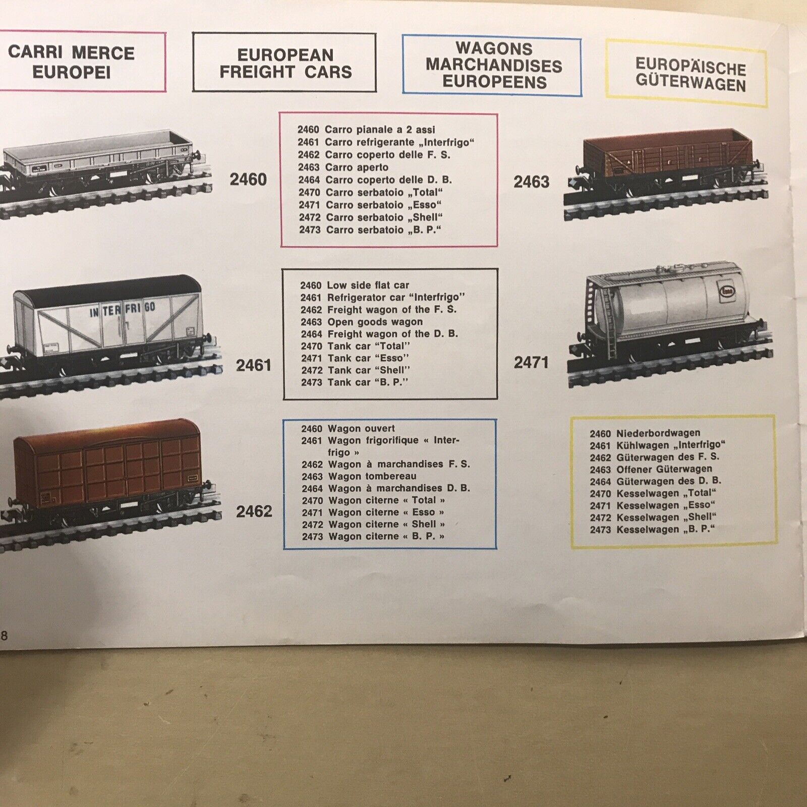 catalogo ATLAS 1968/69 N Gauge 1/160 European Edition