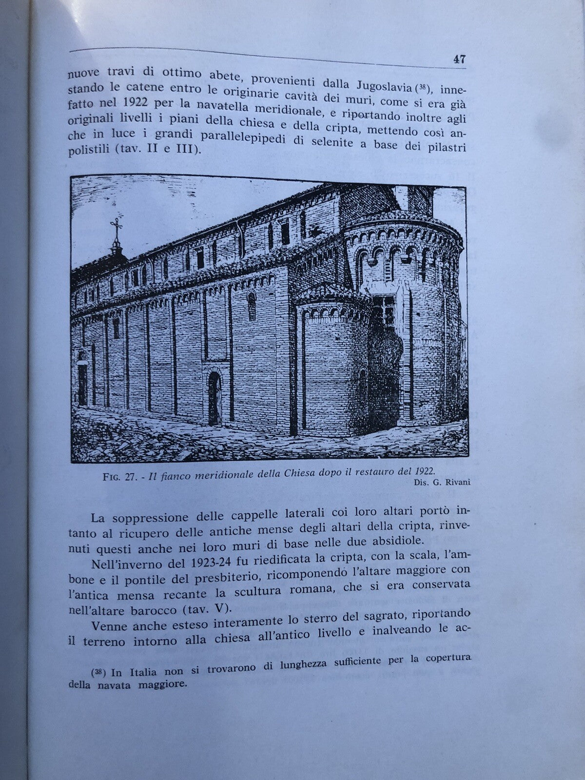L'antica Pieve di sala Bolognese e il suo restauro, Giuseppe Rivani 1963 Vighi