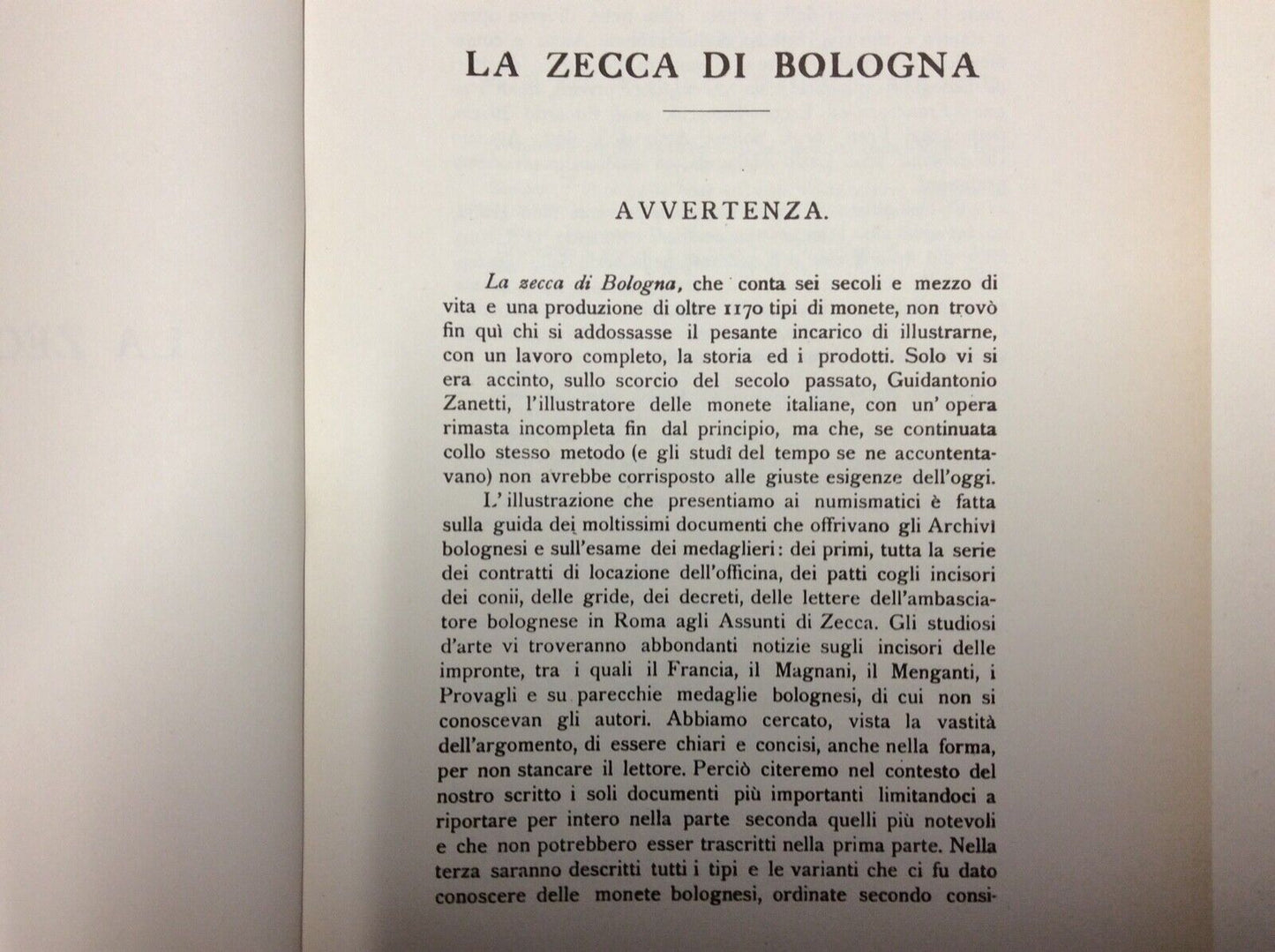 MALAGUZZI VALERI, LA ZECCA DI BOLOGNA, FORNI EDITORE RISTAMPA
