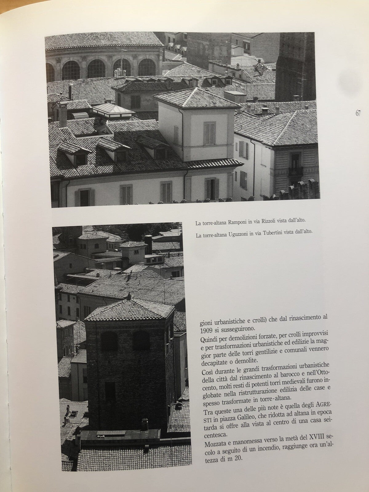 Sopra i tetti di Bologna -  Altane e Terrazze storiche, Roberto Scannavini 1995