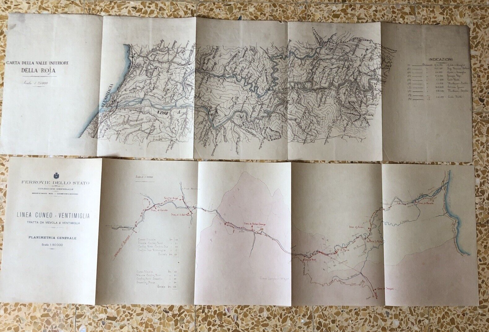 FERROVIE DELLO STATO linea Cuneo Ventimiglia, Vievola, valle della Roja