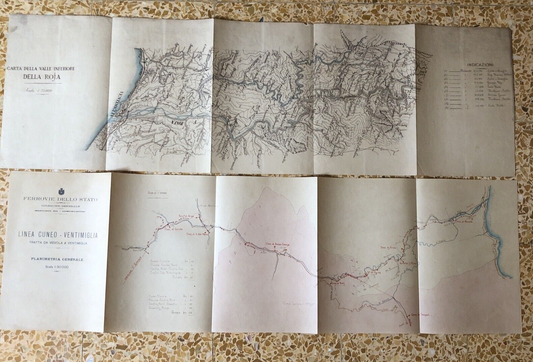 FERROVIE DELLO STATO linea Cuneo Ventimiglia, Vievola, valle della Roja