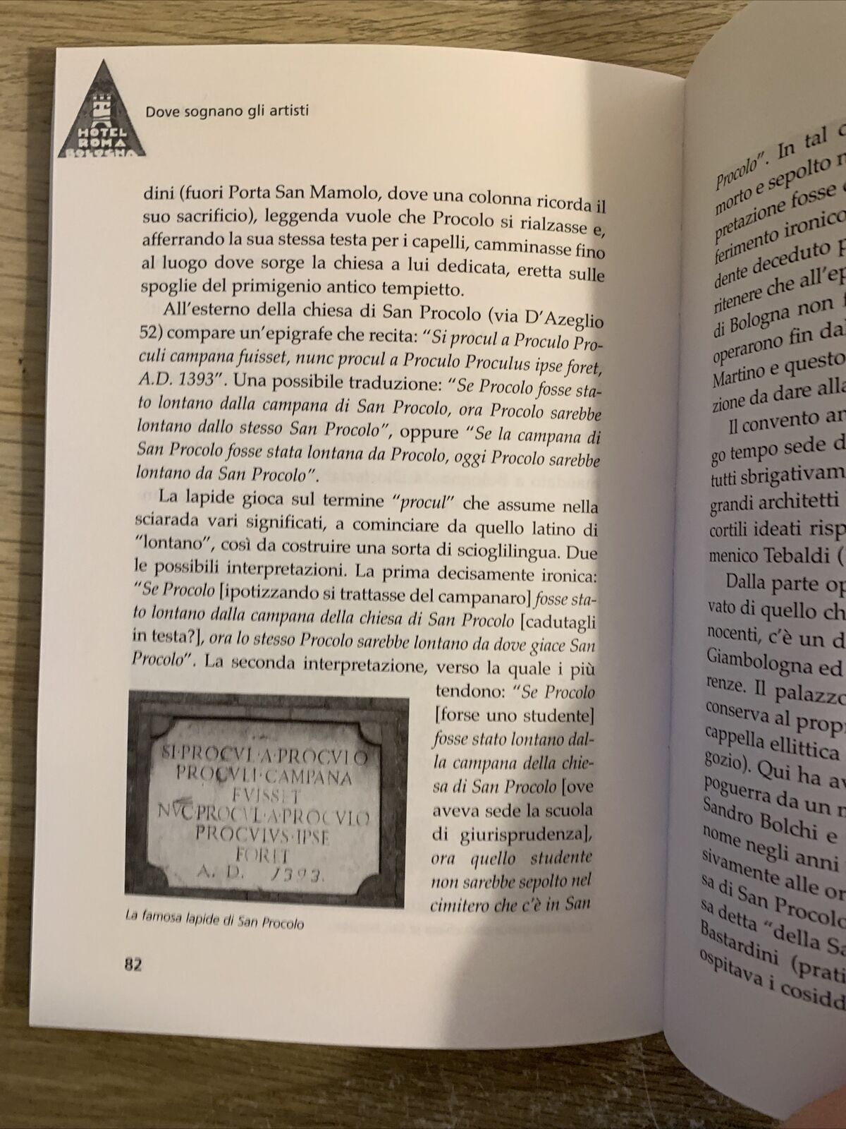 (Bologna via D'Azeglio "Hotel Roma") Dove sognano gli artisti.Gabriele Cremonini
