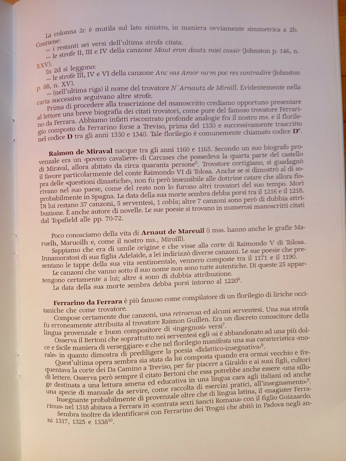 Uno sconosciuto manoscritto provenzale nell'archivio di Castagnolo - Bentivoglio
