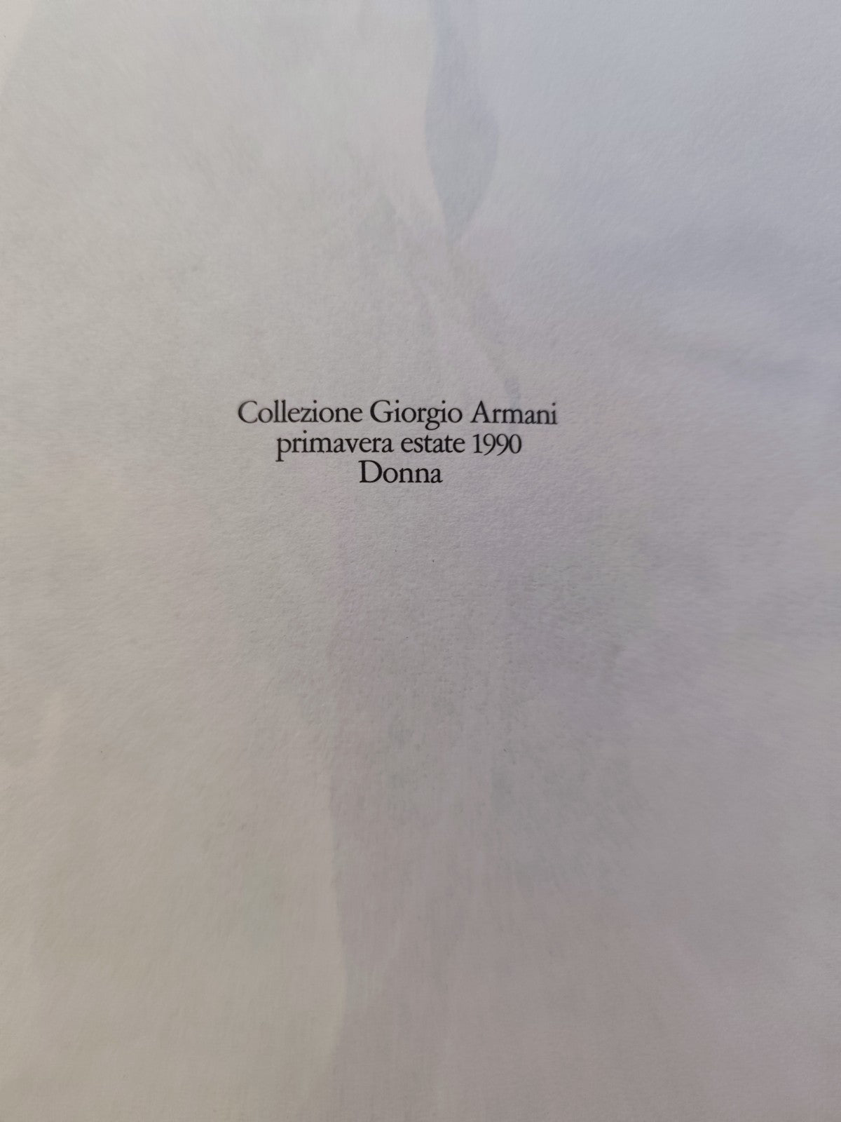 Giorgio Armani collezione primavera estate 1990 Donna