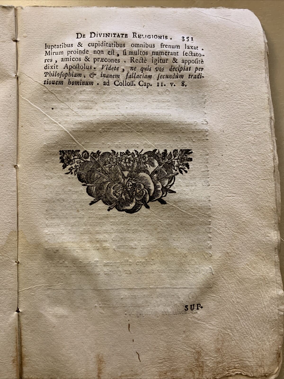 Antico testo religioso 1780  **Raro*