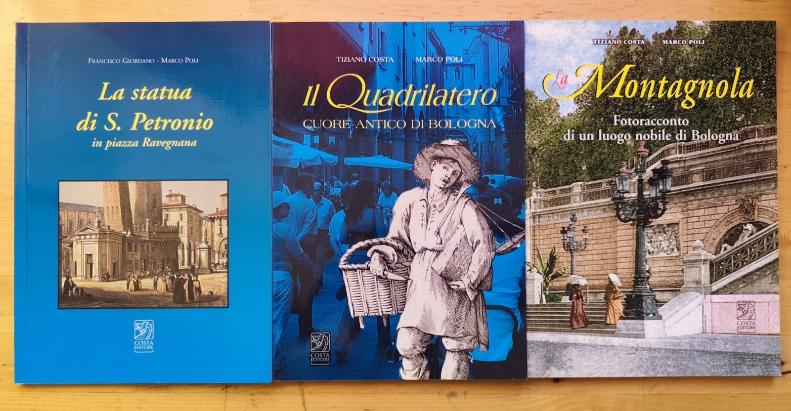 La statua di San Petronio, Il quadrilatero di Bologna, La Montagnola, Costa Poli