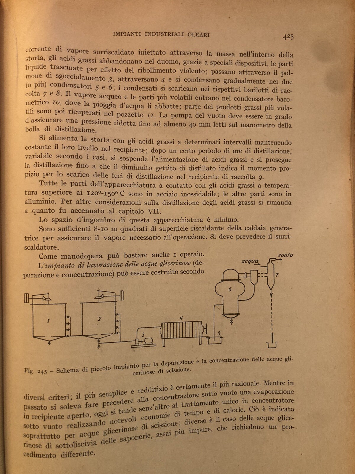 Olivicoltura e oleificio R. F. Simari, G. B. Martinenghi, Hoepli illustrato 1950