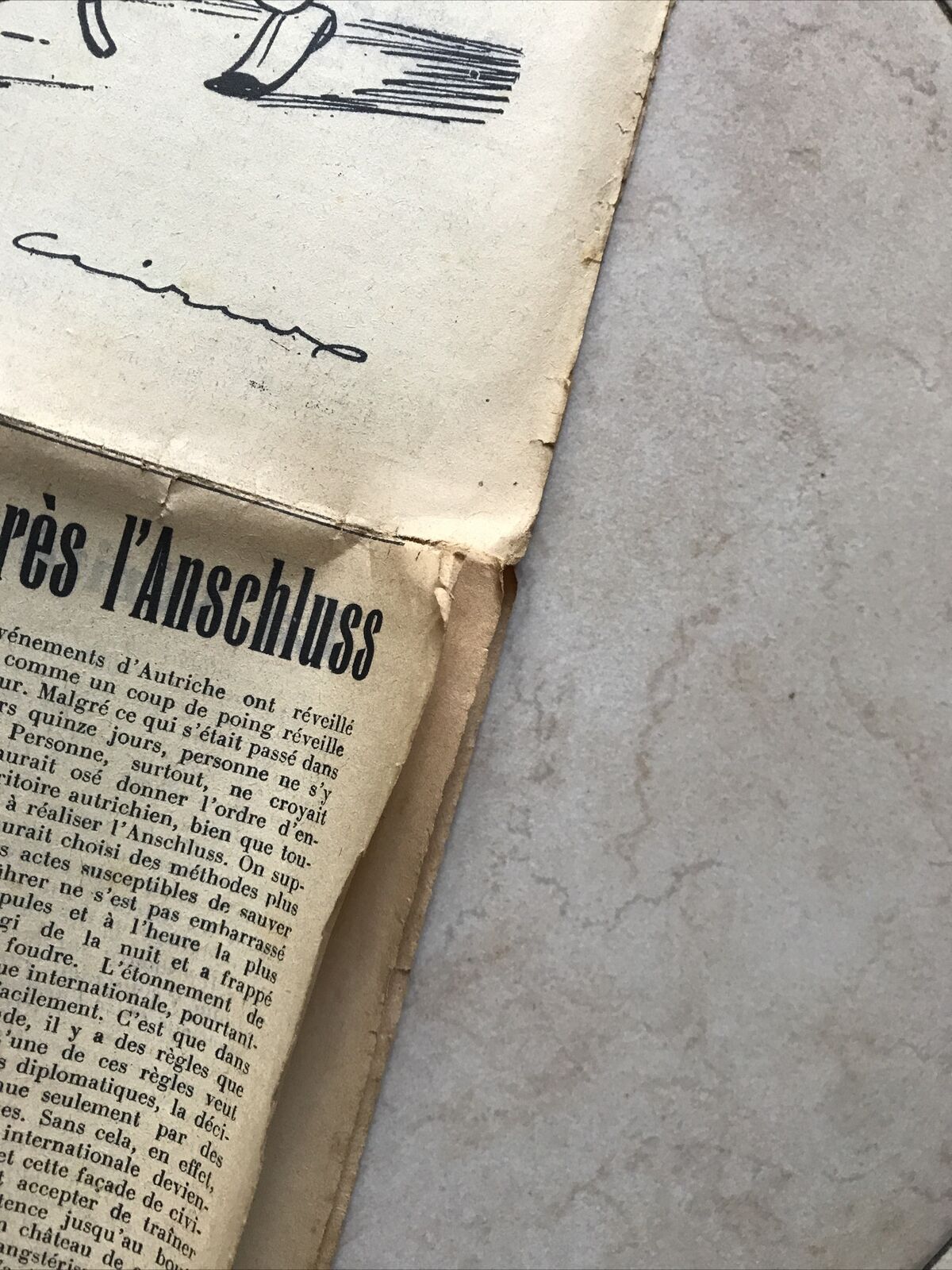 TRIBUNA D'ITALIA anno 2. N 13 - 20 marzo 1938. SATIRA POLITICA