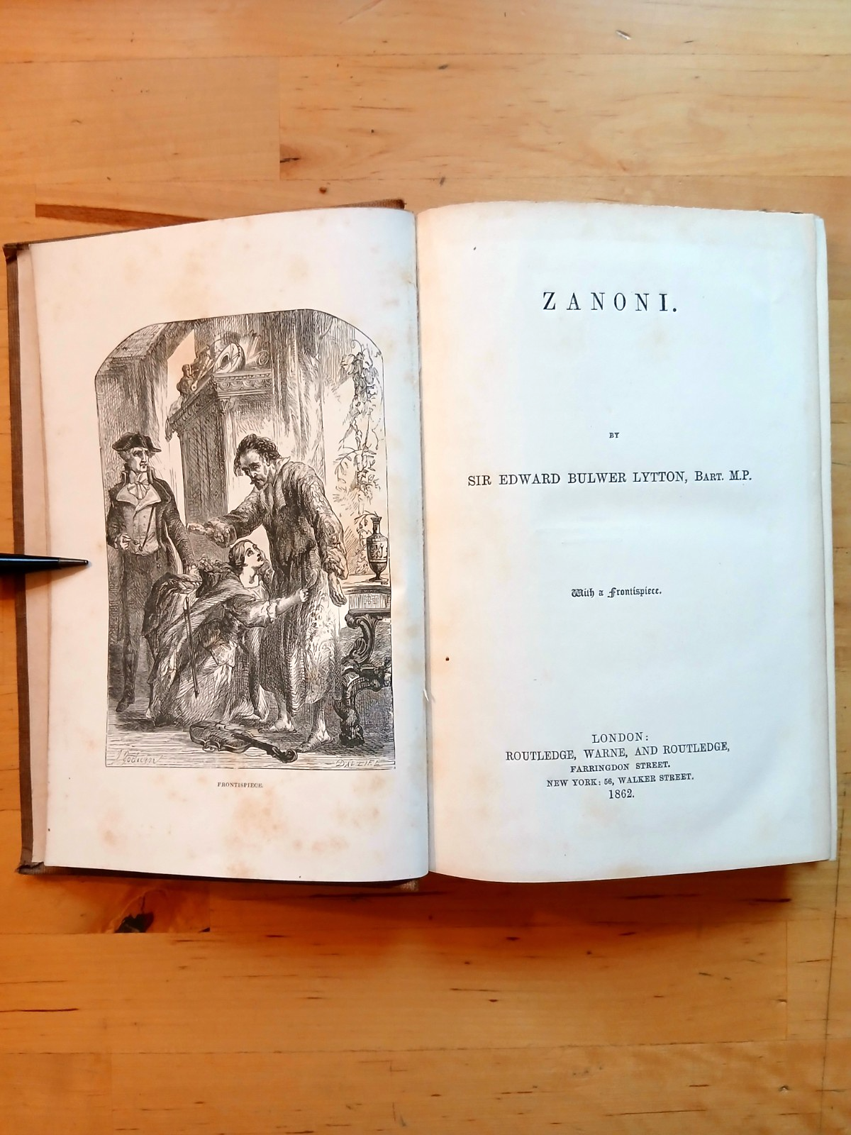 Zanoni, Sir Edward Bulwer Lytton - Routledge Warne 1862
