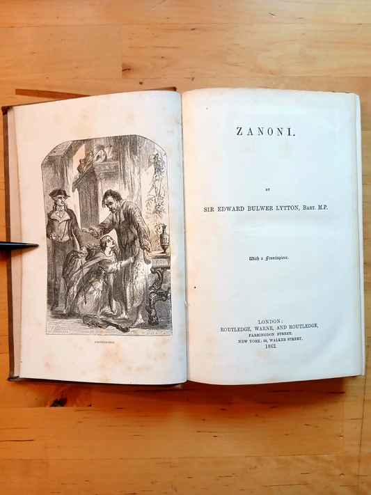 Zanoni, Sir Edward Bulwer Lytton - Routledge Warne 1862