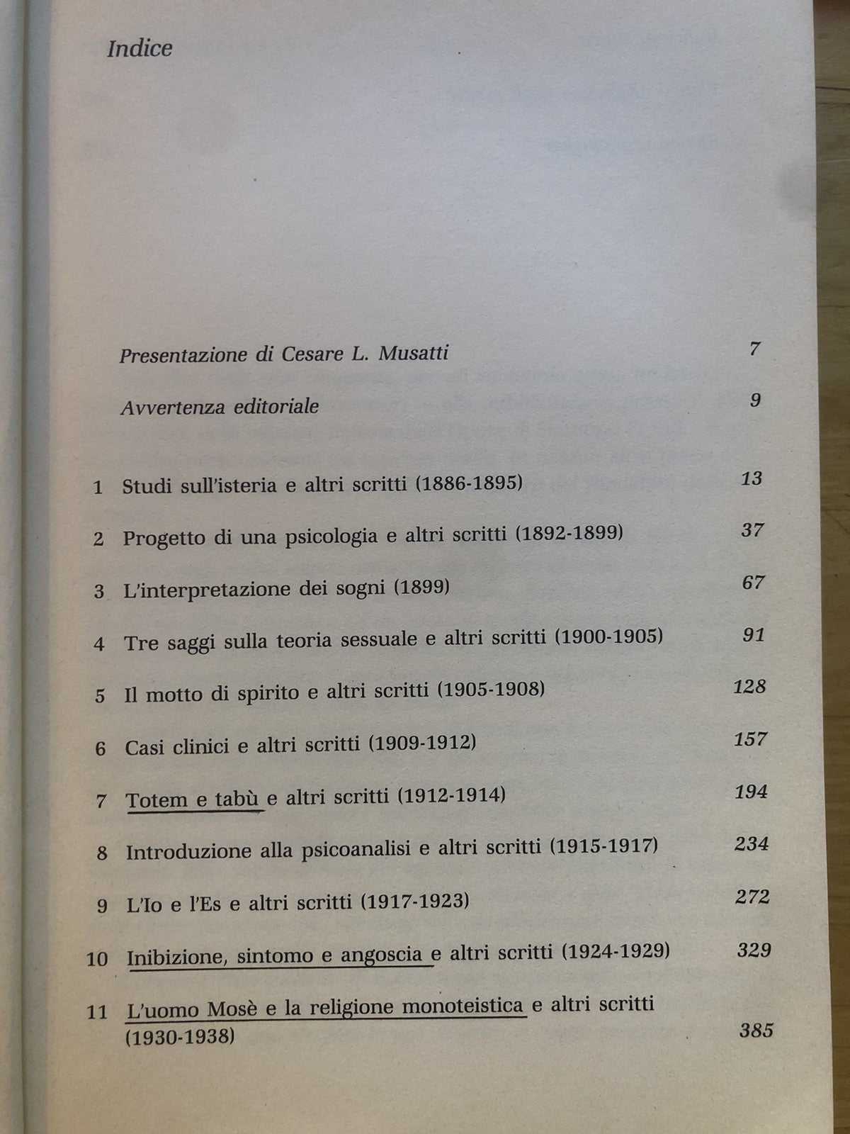 Compendio di tutti gli scritti - Sigmund Freud, Boringhieri 1986