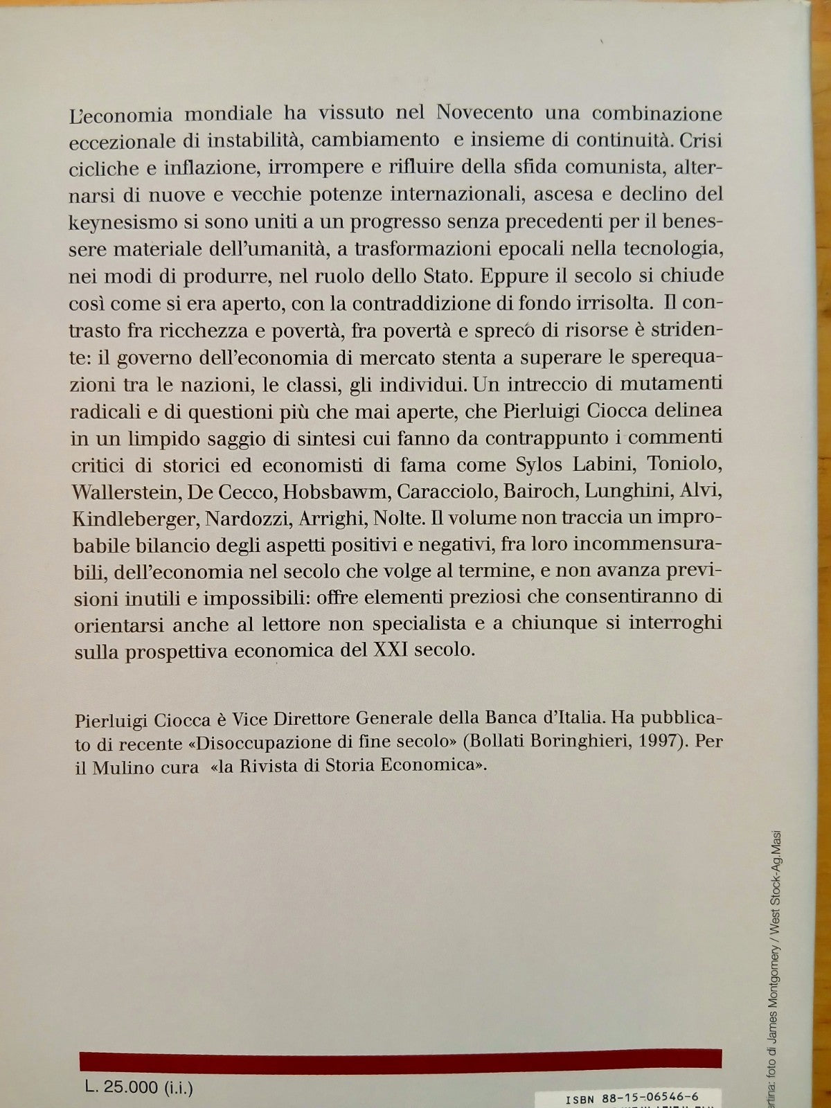 L'economia mondiale del novecento - Pierluigi Ciocca - Il Mulino 1998