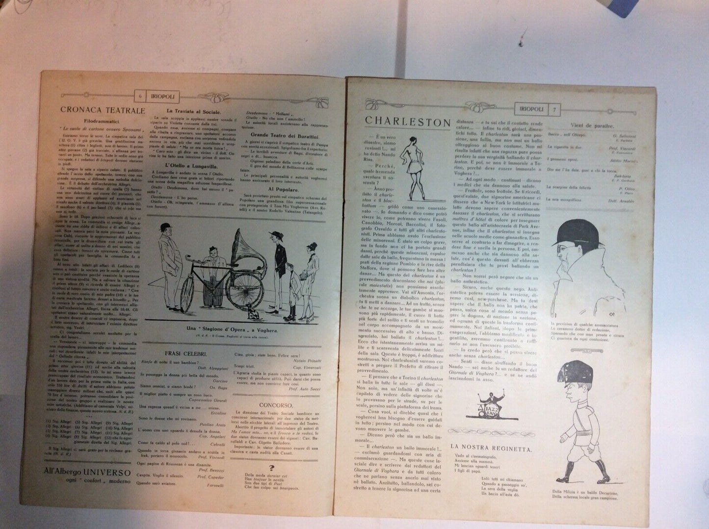 FASCISMO FUTURISMO VOGHERA GOLIARDI RIVISTA 1928 - IRIOPOLI