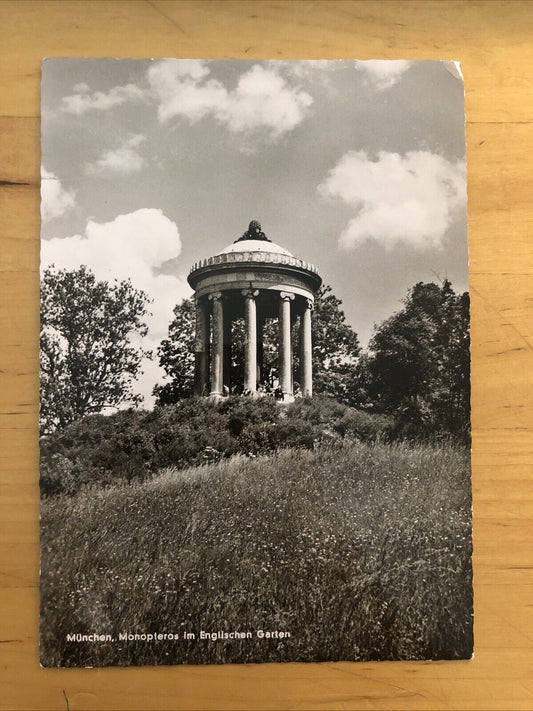 Cartolina MUNCHEN MONOPTEROS IM ENGLISCHEN GARTEN viaggiata