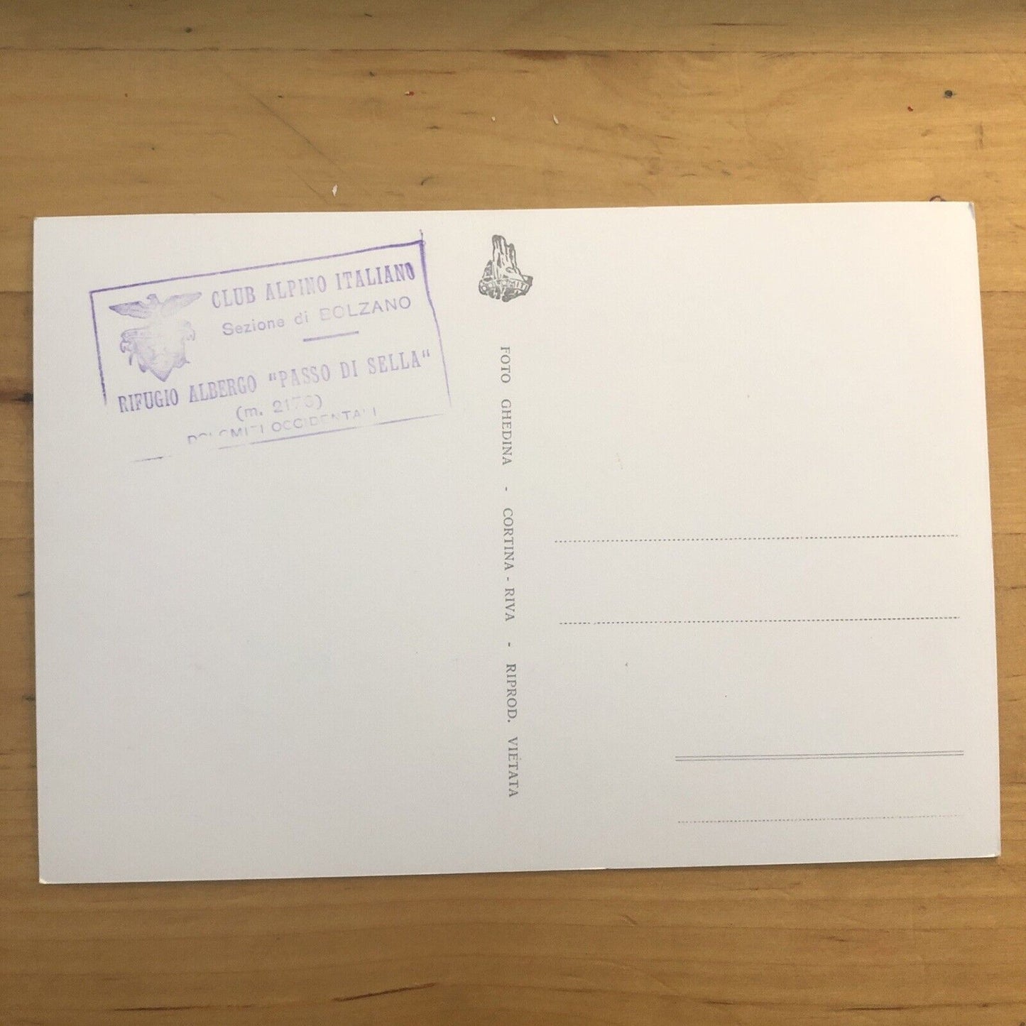 Cartolina GRUPPO DEL SASSOLUNGO - PASSO SELLA non viaggiata